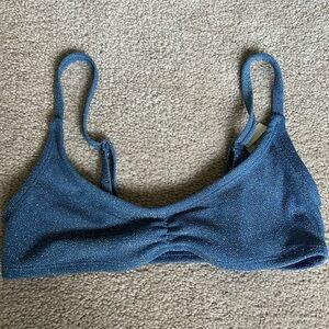 Blue glitter bathingsuit top